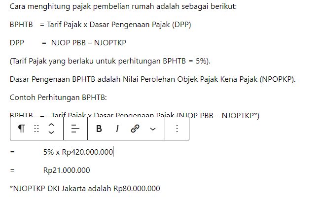 Menghitung Pajak Pembelian Rumah - Distributor Kaca Medan